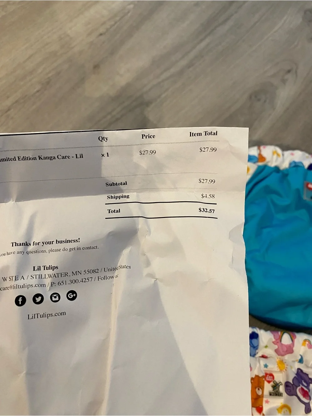 Brand New Kangacare Care Bears Reusable Swim Diaper - Blue & Multicolor - Kids